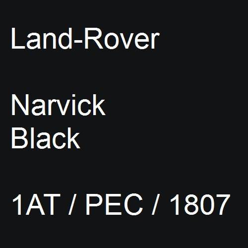 Land-Rover, Narvick Black, 1AT / PEC / 1807.